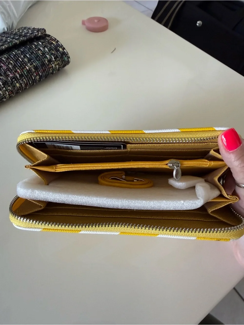 yellow wallet